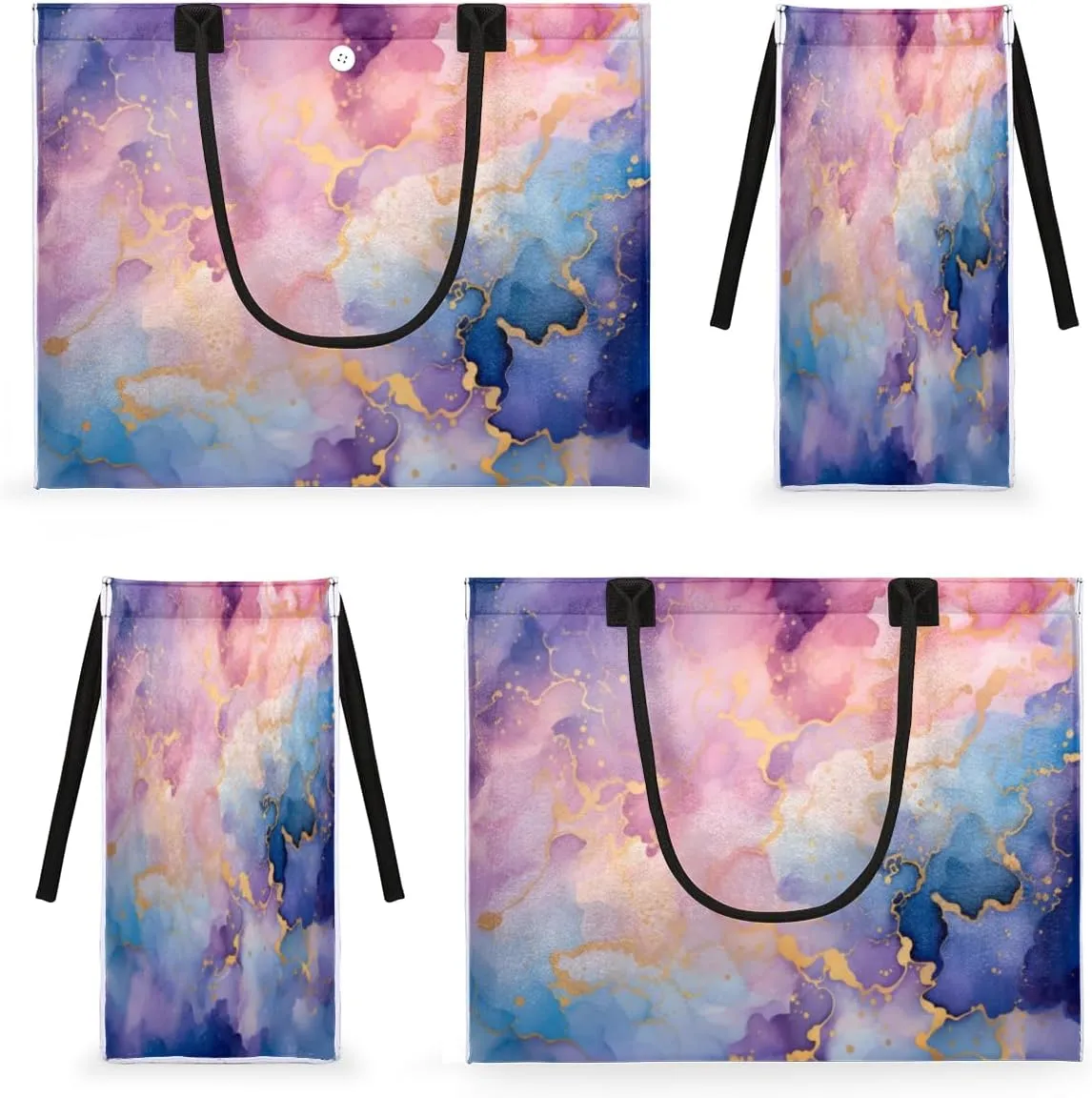 QsirBC Abstraction Classic Pattern Tote Bag for Women Shoulder Bags with Pockets Handbags Purses Large Totes