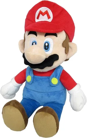 "Little Buddy 1583 Super Mario All Star Collection - 1583 - Mario Medium Stuffed Plush, 14""", multi-colored