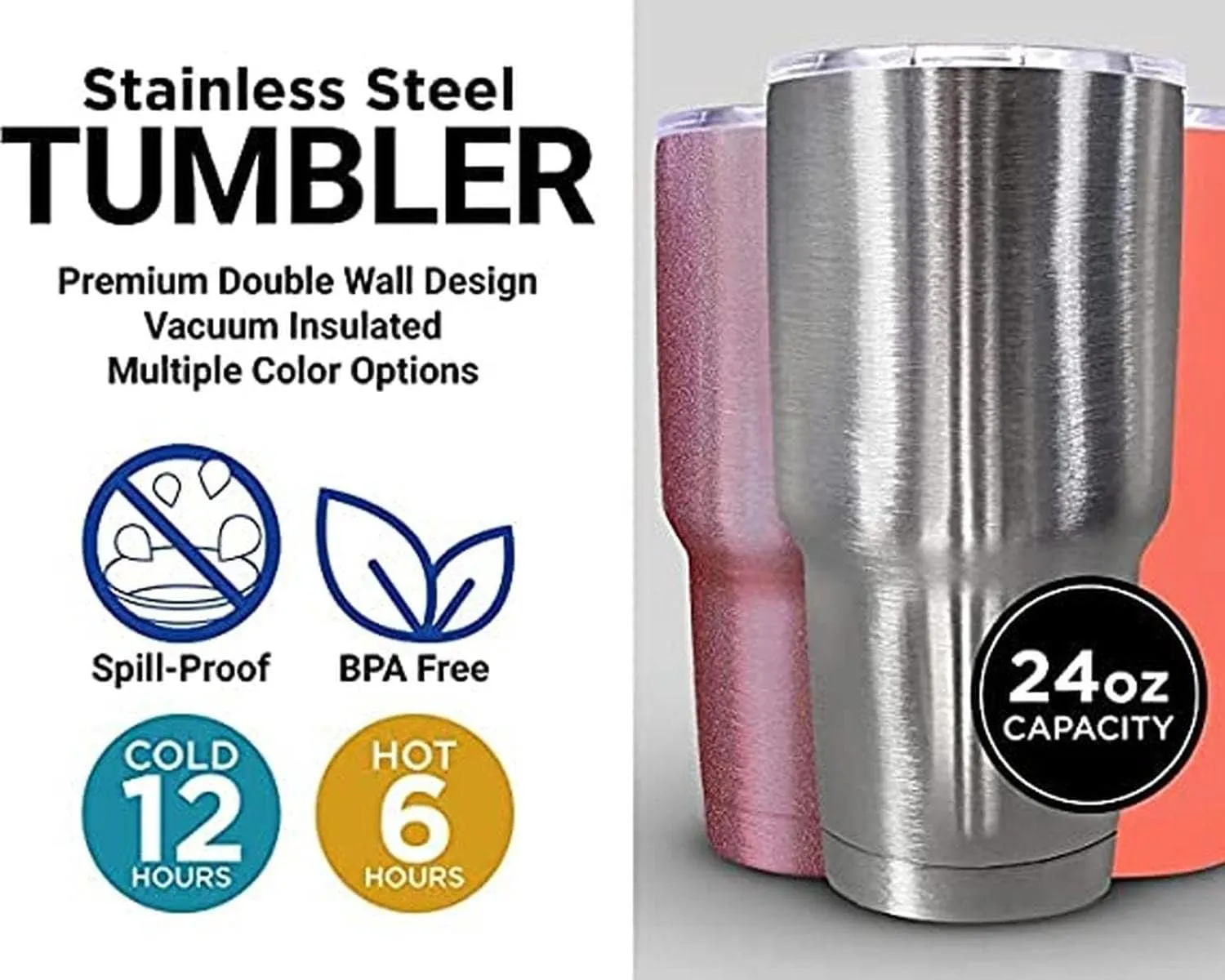 R and R Imports Hobbs New Mexico Souvenir 24 Oz Insulated Stainless Steel Tumbler White