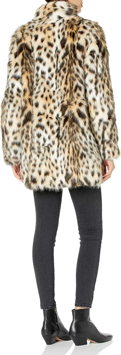 RACHEL Rachel Roy Women's Faux Fur Mid Length Coat