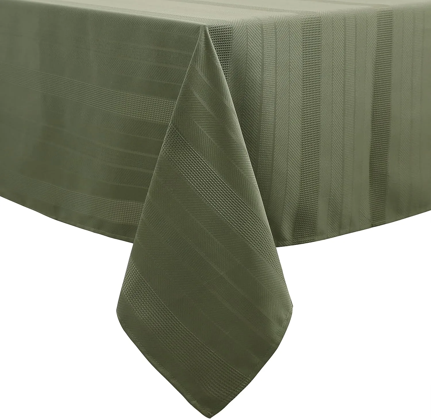 Randall Rectangle Oblong Tablecloth 60" x84” 7 Feet Machine Washable, Water Resistant Dust-Proof & Anti-Stain Table Cover for Kitchen Dinning Party Farmhouse Decoration(6 Seats, Sage Green)
