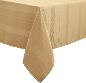 Randall Rectangle Tablecloth Oblong 60“×120“ 10 Feet Water Resistant Dust-Proof Stain Resistant Heavy Duty Table Cover for Kitchen Dinning Party Farmhouse Decoration 10-12 Seats, Wheat Gold