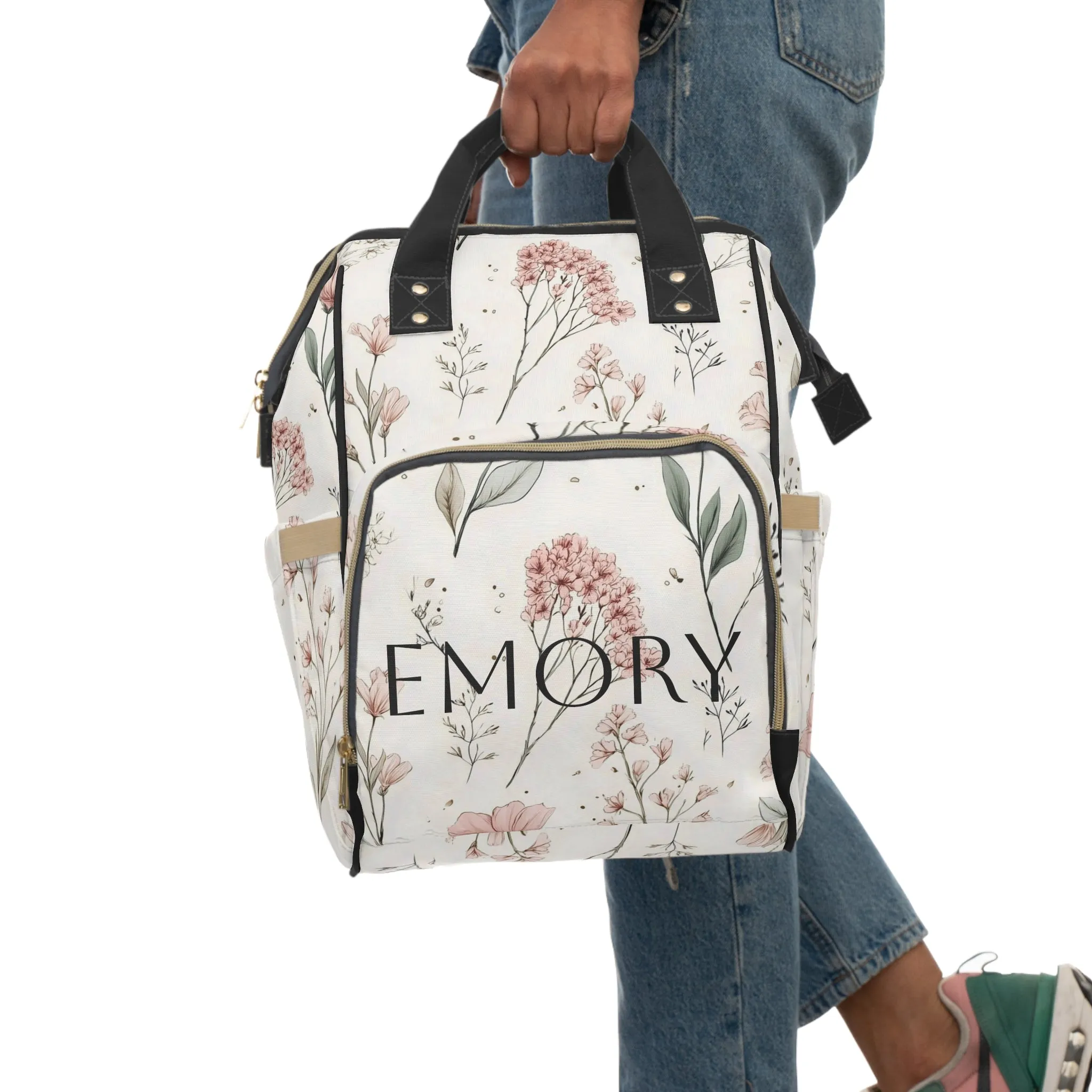 Rave reviews Backpack Diaper Floral Value-based Personalized