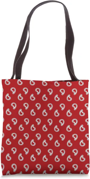 Red Piano Pattern Tote Bag