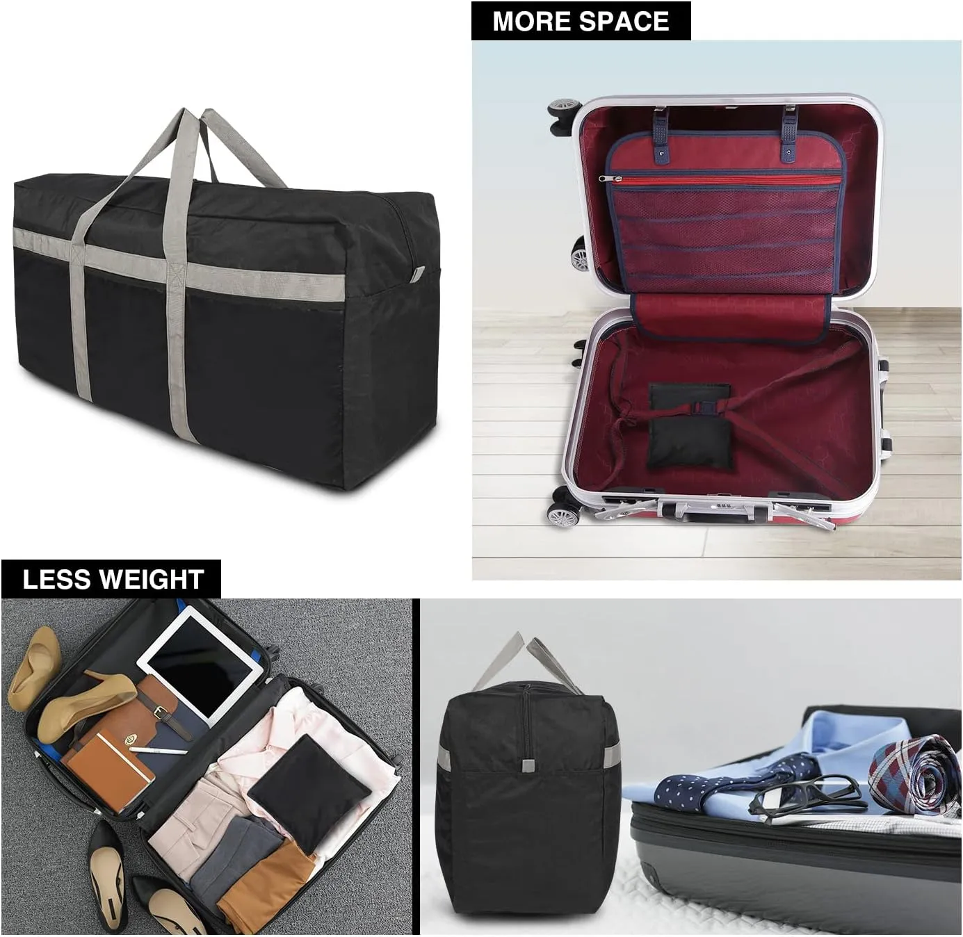 REDCAMP Foldable Travel Bag, Large Sports Bag, 75L/96L/100L, Lightweight Waterproof Tote Bag