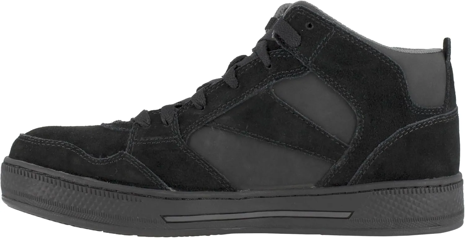 Reebok Work Men's RB1735 Dayod Safety Toe Skateboard Work Shoe Black