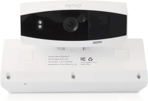 Remo  DoorCam 3 Over-The-Door Wireless Security Camera, 3-Day Rolling Video Storage with No Subscription, 1080p Video, Night Vision, 2-Way Talk, AI with Human Detection & Alexa Compatibility