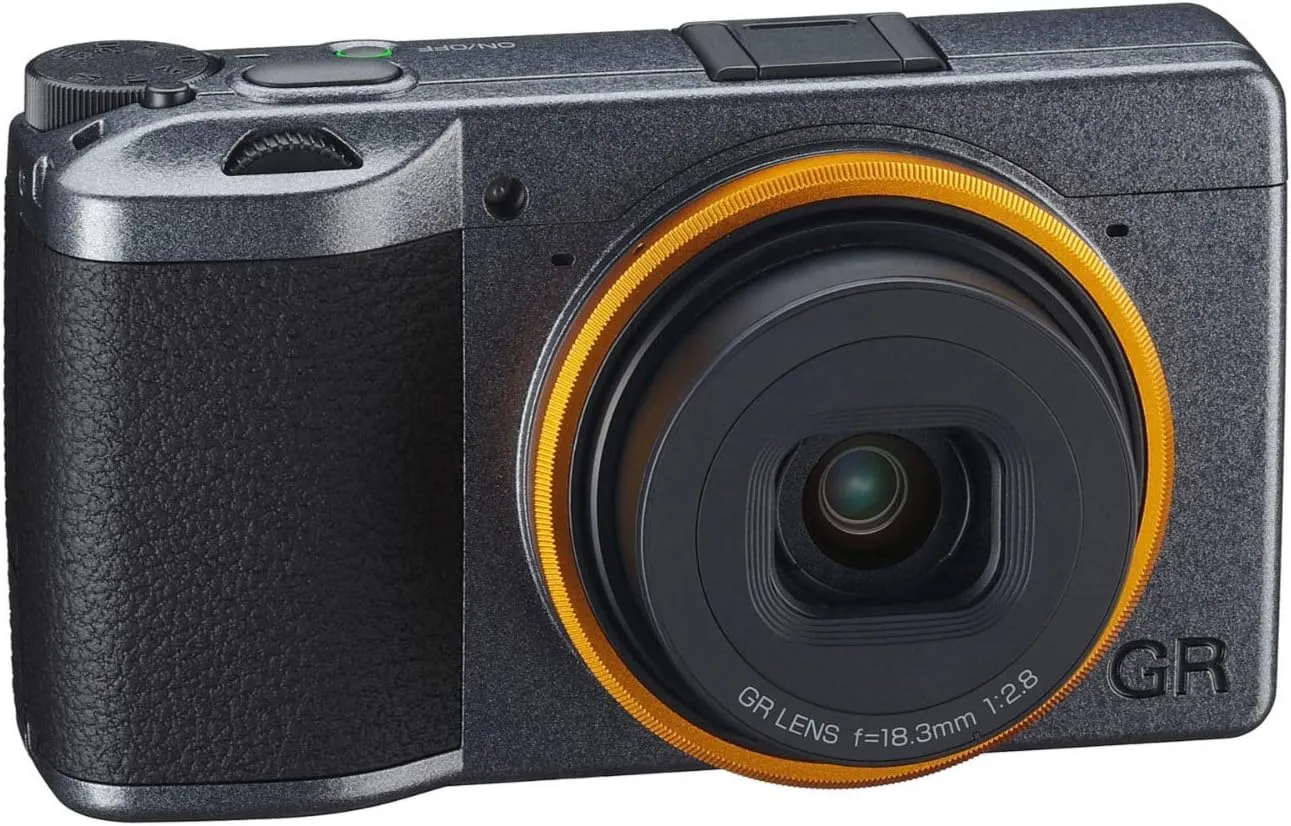 Ricoh GR III Street Edition Metallic Gray APS-C Size Digital Camera (2 batteries included) with Large CMOS Sensor GR Lens that Achieves High Resolution and High Constrast