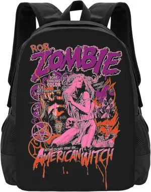 Rob Musics Zombie Backpack Large Capacity Leisure Travel Backpack Book Bag Outgoing Daypack 12.5x5.5x16.5 inch