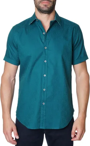 Robert Graham Mens Windsor 2 Short Sleeve Woven Button Down Shirt