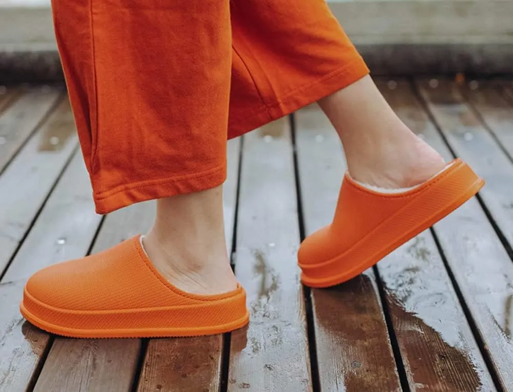 Rojeam Women Slippers Comfort Waterproof Winter Garden Shoes Warm House Slippers Indoor Outdoor for Men Women