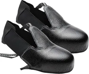 Roofing Shoes, Steel & Leather Construction, Protective Anti-Smash Footwear for Shingle Roof, Wear-Resistant, Fits 36-46, Ideal for Outdoor Jobs Black