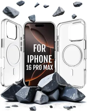 Roxx Clear Case | Like The Original, Just Better | Yellowing-Resistant | for iPhone 16 Pro Max | Hardcase | Screen Protection | Camera Protection | Compatible with MagSafe Accessories