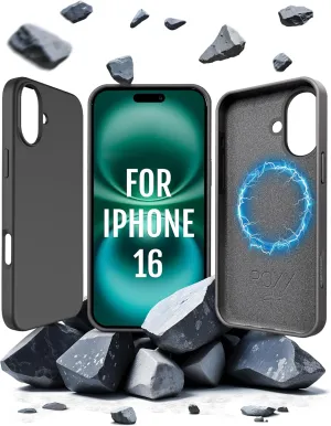 Roxx Next Era Case | Worldwide Unique | Compatible with iPhone 16 | MagSafe Compatible | Hardcase | Inner Protection | Screen Protection | Camera Protection Black