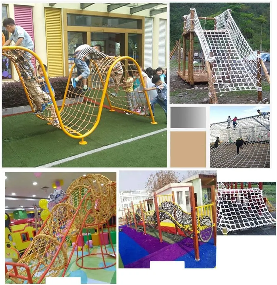Safety Net Climbing Rope Net Netting Climbing Nets Nylon Truck Trailer Nets for Kids Cargo Net Playground Rock Rope net Automotive Cargo Nets Garden Netting Dia 8mm (Size : 1X1m/3.3X3.3ft)