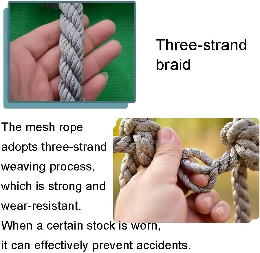 Safety Net Climbing Rope Net Netting Climbing Nets Nylon Truck Trailer Nets for Kids Cargo Net Playground Rock Rope net Automotive Cargo Nets Garden Netting Dia 8mm (Size : 1X1m/3.3X3.3ft)