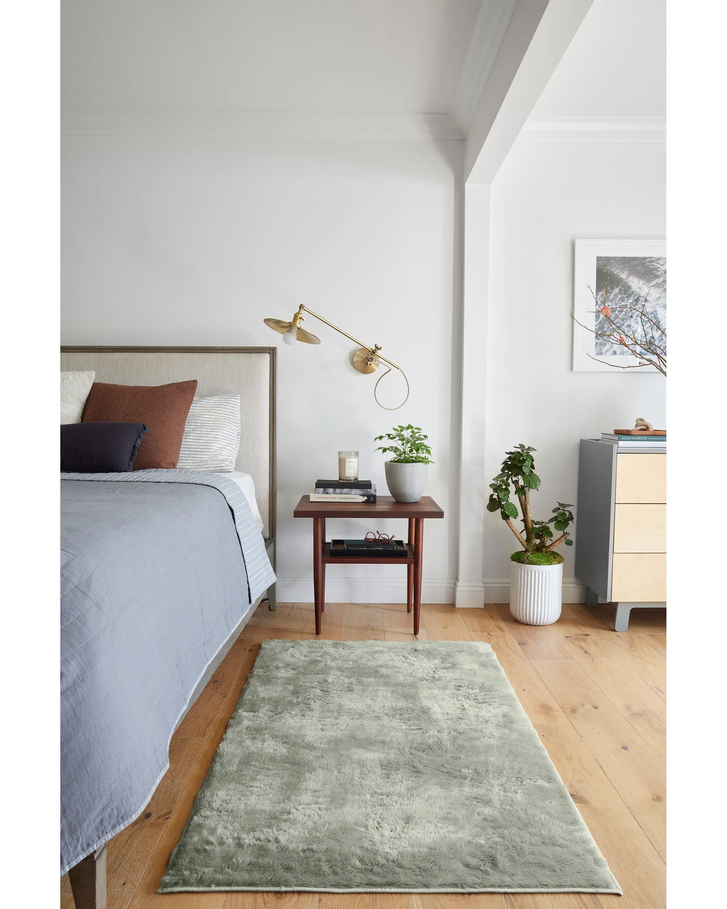 Sage Green Plush Rug