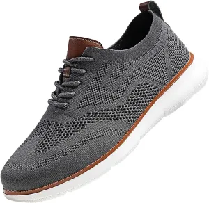Sales Clearance Breeze Shoes for Men Oxfords Lace-Up Lightweight Breeze Mens Shoes Waterproof Sneakers Women Dress Knit Men Shoes Woven Orthopedic Breathable Soft