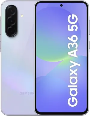 Samsung Galaxy A36 5G Ai (for Tmobile Mint Tello & Global) (256GB   8GB) NFC Version Latina Unlocked SM-A366E/DS 6.6" 120Hz 50MP Triple (Awesome Lavender SM-A366ELVGTPA)