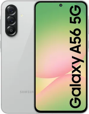 SAMSUNG Galaxy A56 5G Ai (for Tmobile Mint Tello & Global) (256GB   12GB) Version Latina Unlocked SM-A566E/DS 6.6" 120Hz 50MP Triple (Awesome LightGray SM-A566EZAATPA)