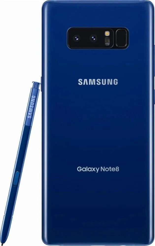 Samsung Galaxy Note 8, 64GB, Deepsea Blue - Fully Unlocked (Renewed)