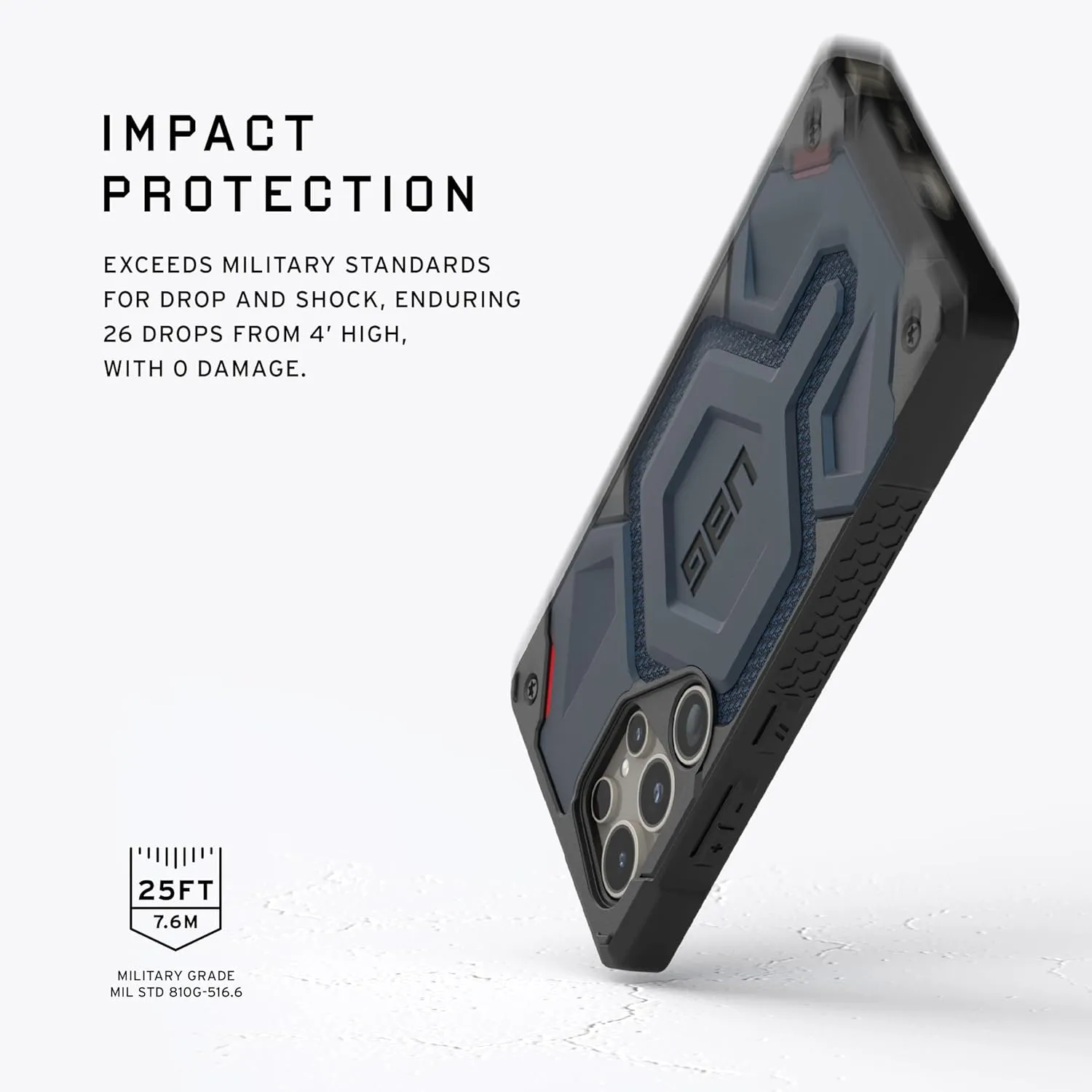 Samsung Galaxy S24 Ultra Monarch Pro Kevlar Series Rugged Armor UAG Case with Magsafe - Blue