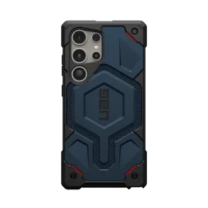 Samsung Galaxy S24 Ultra Monarch Pro Kevlar Series Rugged Armor UAG Case with Magsafe - Blue