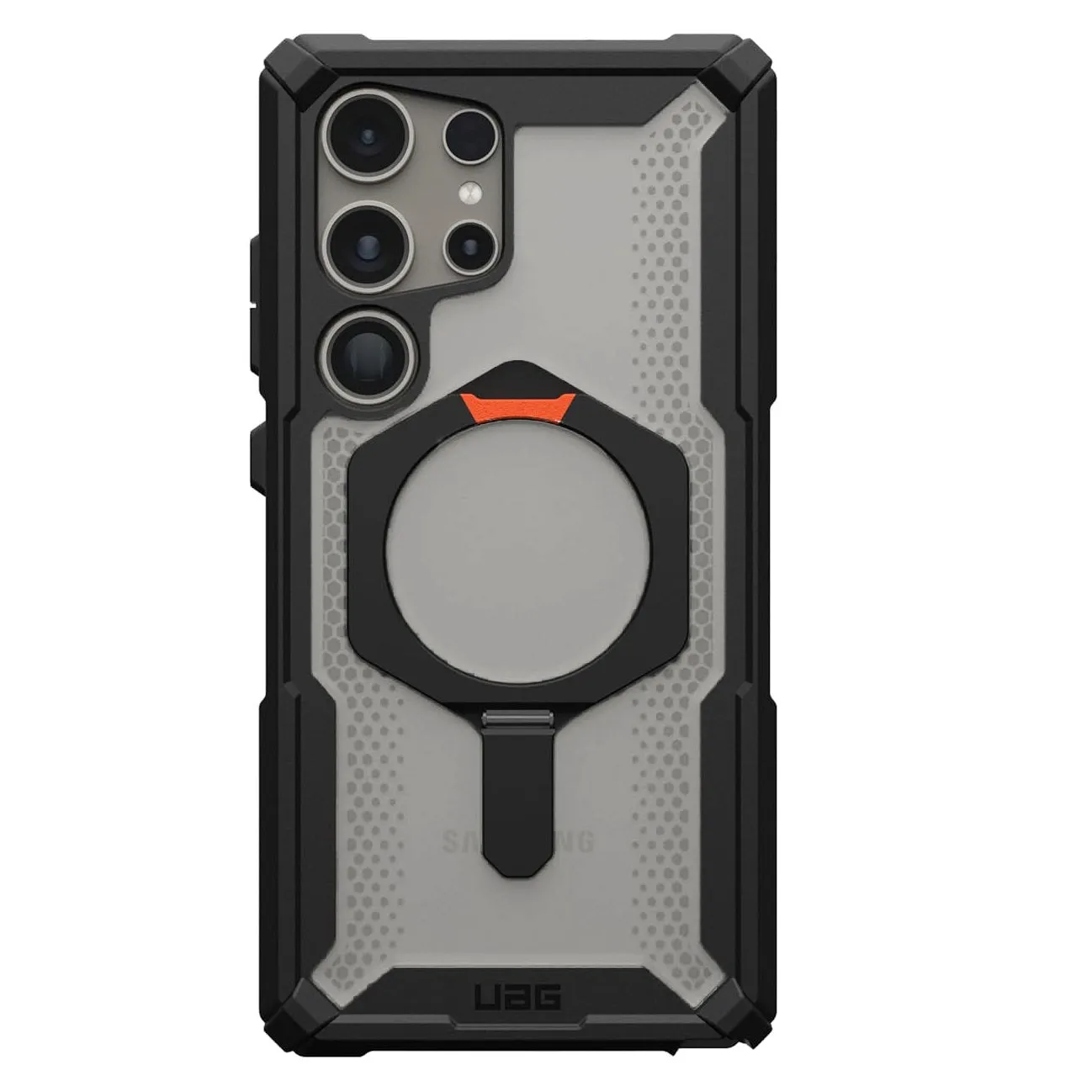 Samsung Galaxy S24 Ultra Plasma XTE Rugged Featherlight Shockproof Protective, Magnetic Ring Holder, Kickstand with Magsafe - ICE