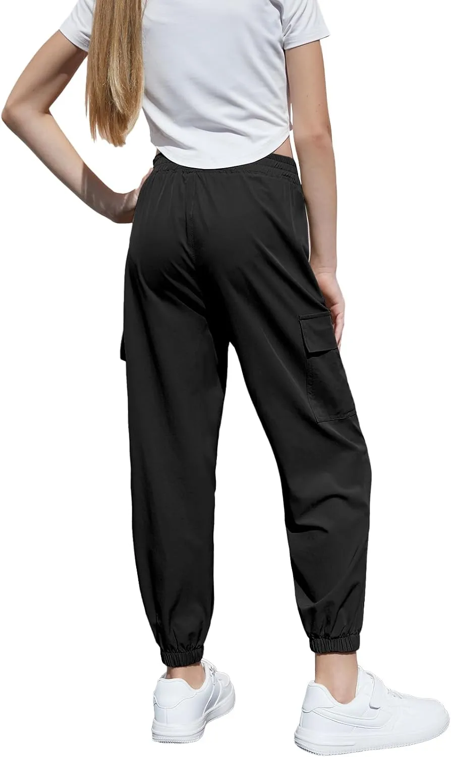 SANGTREE Girls & Women's Waterproof Outdoor Casual Cargo Jogger Pants