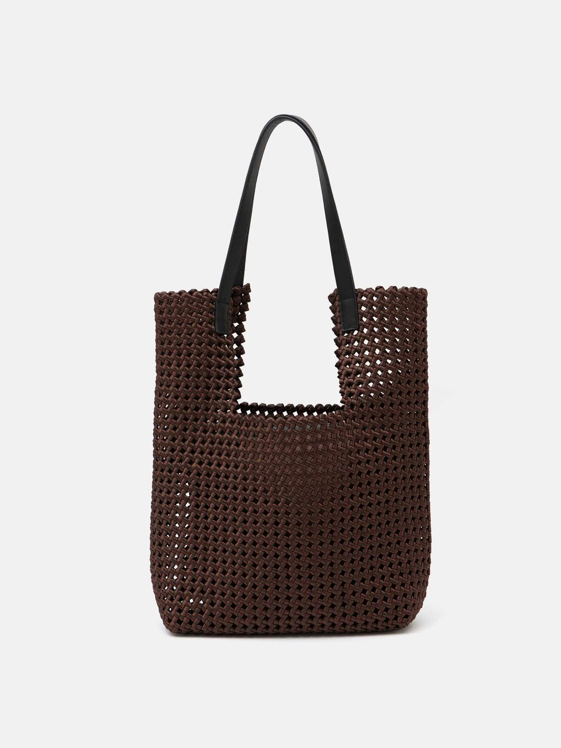 Satin weave tote bag