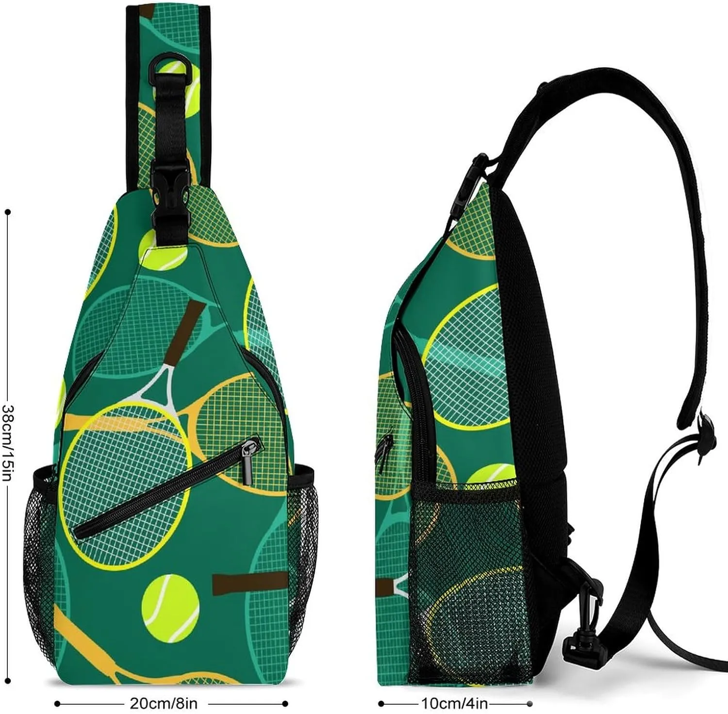 Scale Pattern Unisex Full Printed Chest Bag Crossbody Bag Suitable for Shopping, Traveling And Sports