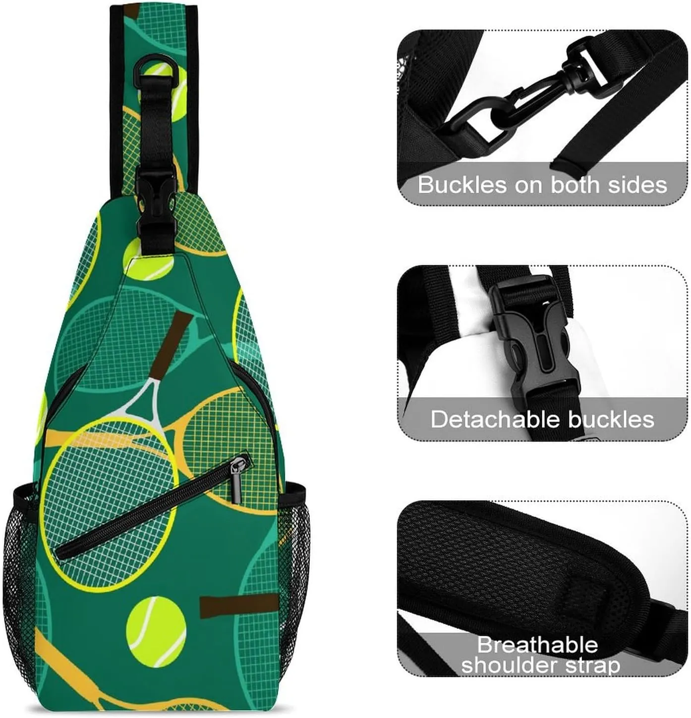 Scale Pattern Unisex Full Printed Chest Bag Crossbody Bag Suitable for Shopping, Traveling And Sports