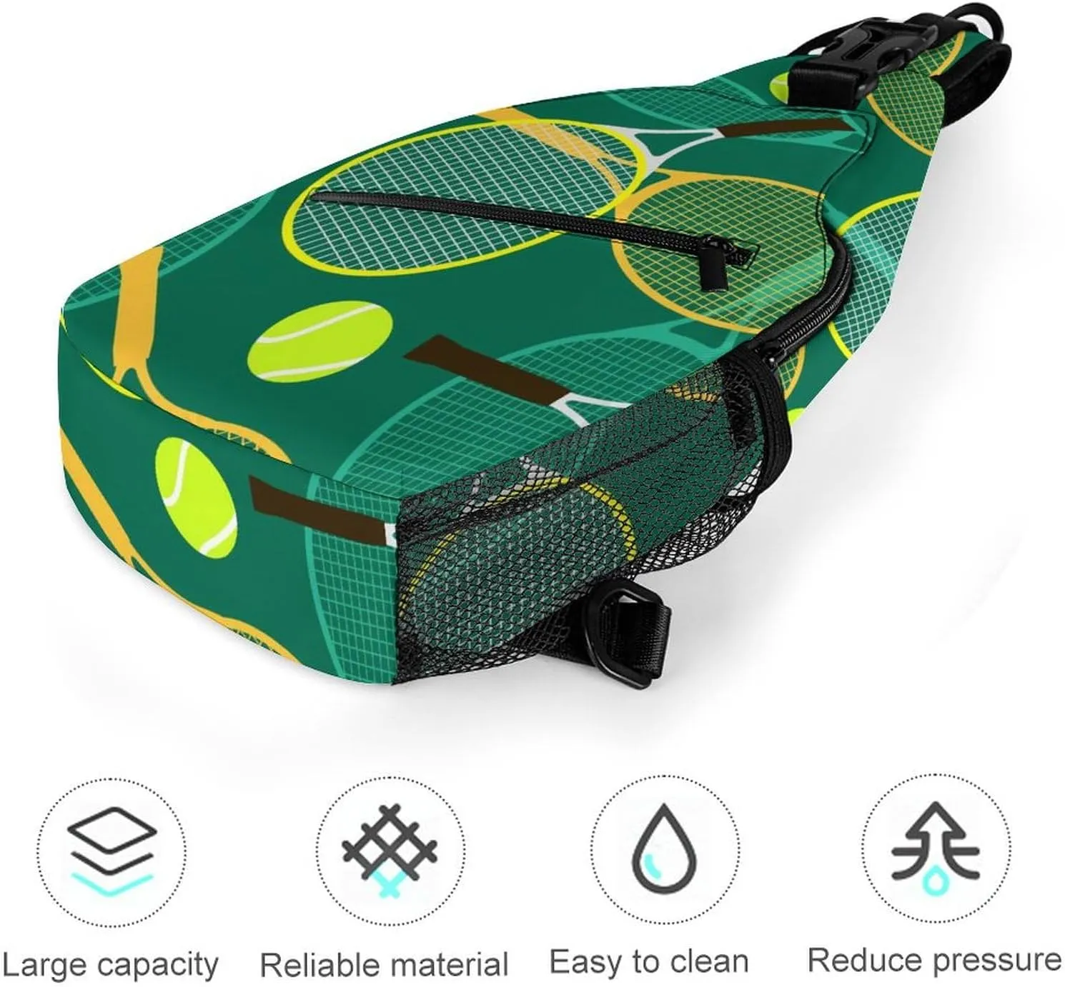 Scale Pattern Unisex Full Printed Chest Bag Crossbody Bag Suitable for Shopping, Traveling And Sports