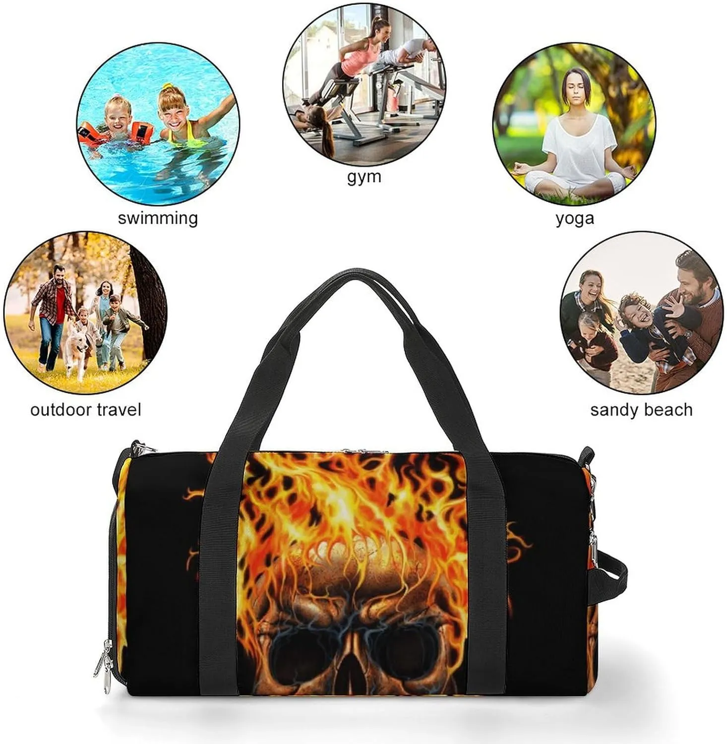 Scissors Magazine Bow Button Sewing Fitness Bag with Large Capacity Backpack And Waterproof Bag