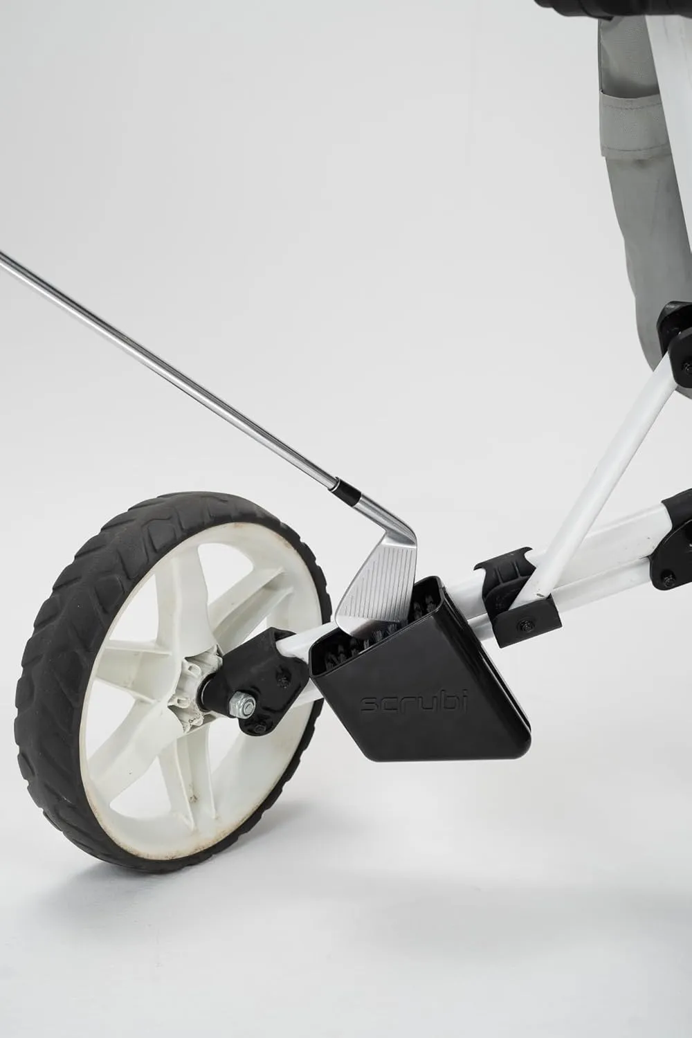 Scrubi Golf Club Cleaner for 3 Wheel Clicgear - Compact & Efficient Cleaning Tool for Golf Clubs – Easy to Use & Waterproof Design – Includes Strong Nylon Brush – Perfect for Irons