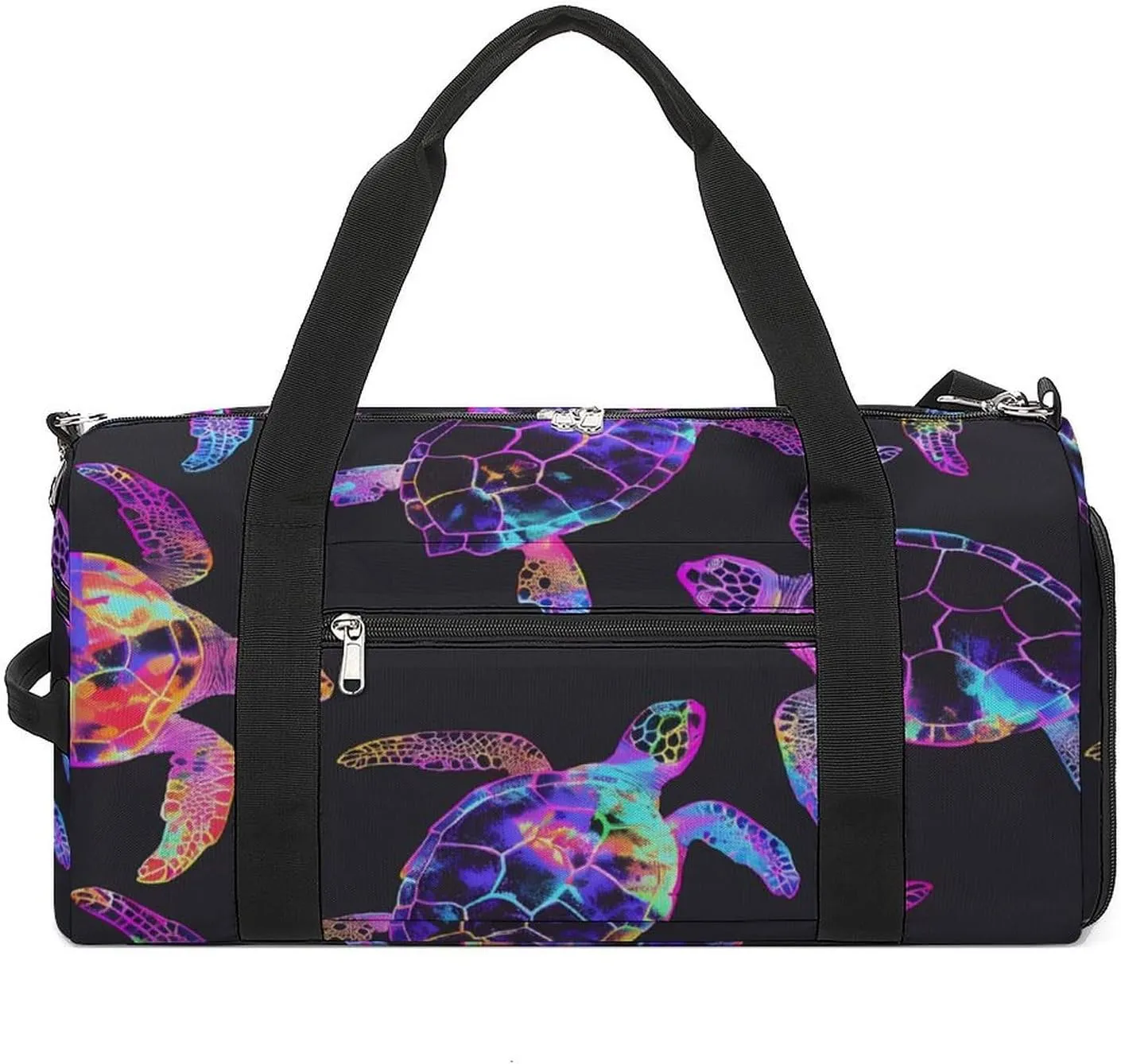Sea Turtle Sports Gym Bag for Men Women Travel Duffel Bag with Shoulder Strap
