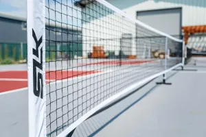 Selkirk SLK Prime Portable Pickleball Net System | USAP Approved Dimensions | Net Tension Straps | Powder-Coated Steel Frame | Nylon Carry Bag | White