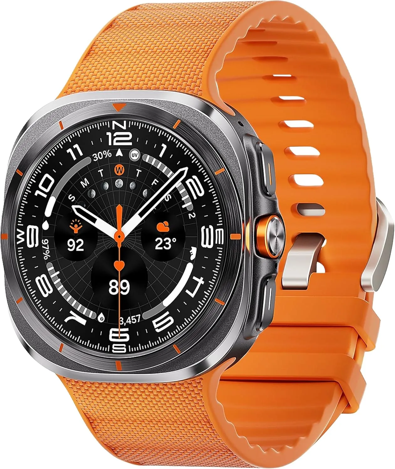 SERDAS Silicone Nylon Band For Samsung Galaxy Watch Ultra Strap 47mm Functional Sport Strap Bracelet Watchbands