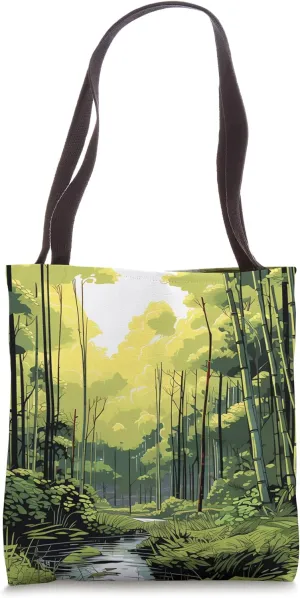 Serenade in Bamboo Hues A Harmonious Escape Awaits Tote Bag