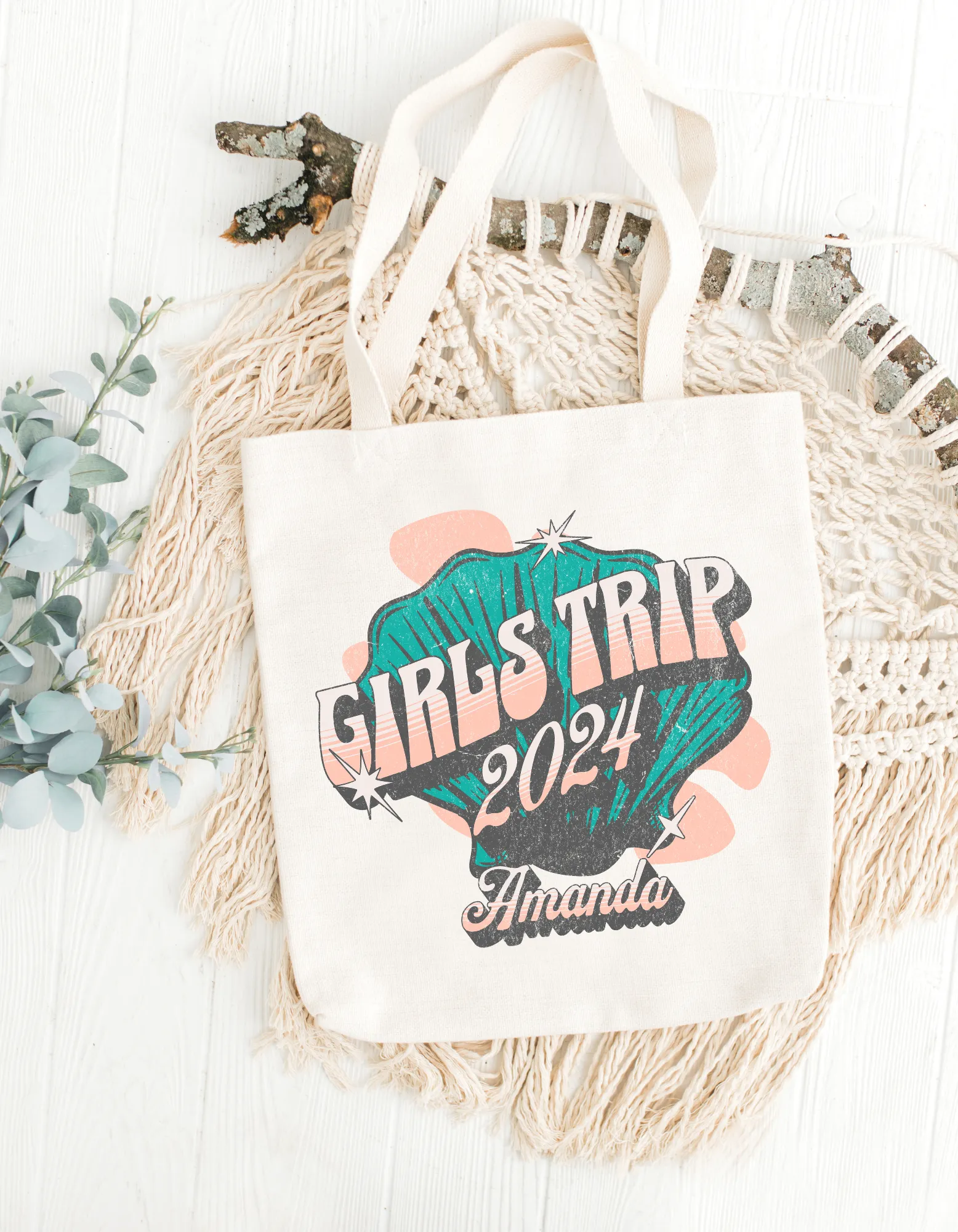 Shell Girls Trip Tote Bag