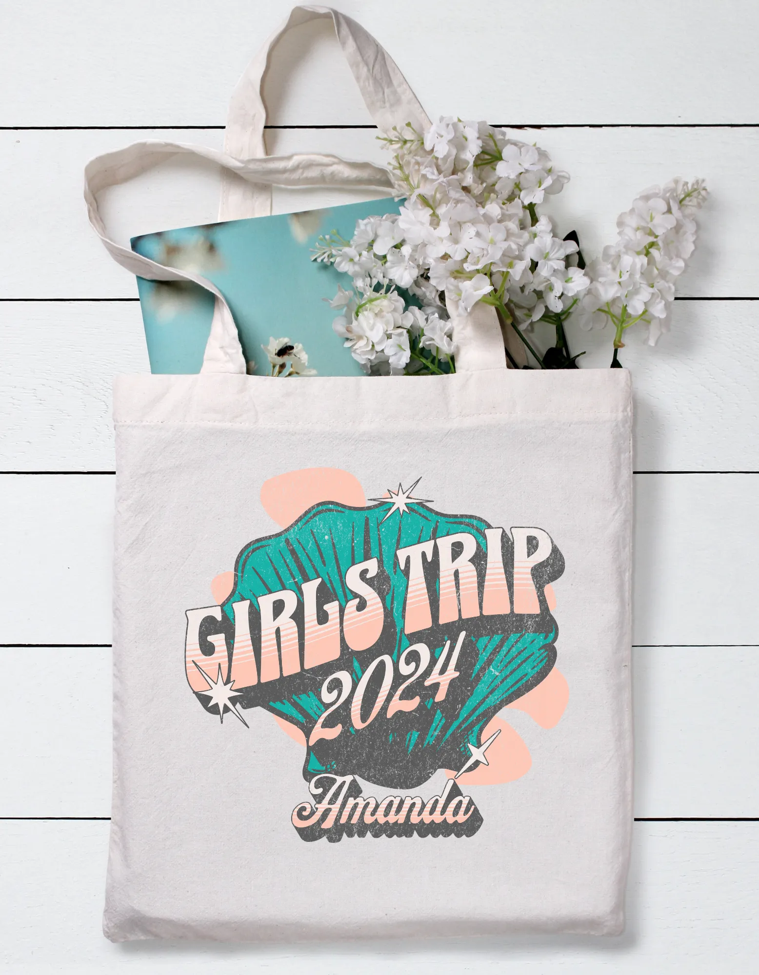 Shell Girls Trip Tote Bag