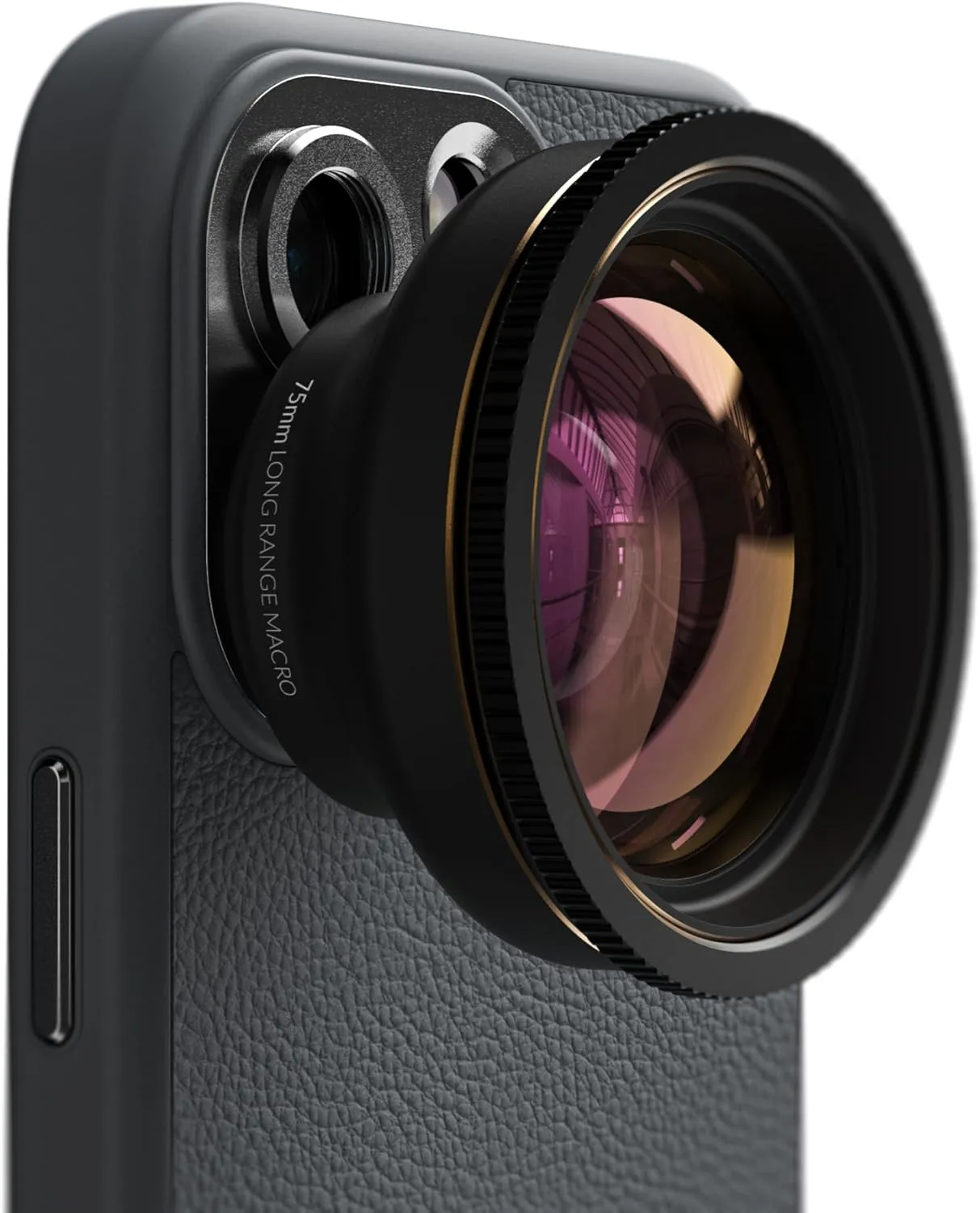 Shiftcam | LensUltra 75mm Long Range Macro Lens - 10x Magnification, 70-100mm Focus Distance - Perfect for Close-Up Photography, Stunning Depth of Field, Fine Details, Premium Design