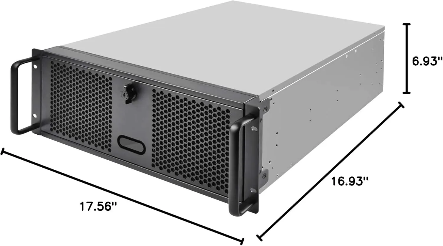 SilverStone Technology 4U Rackmount Server Chassis with 3 X 5.25 Front Bays with CEB/ATX/mATX/Mitx Support RM400 Cases SST-RM400