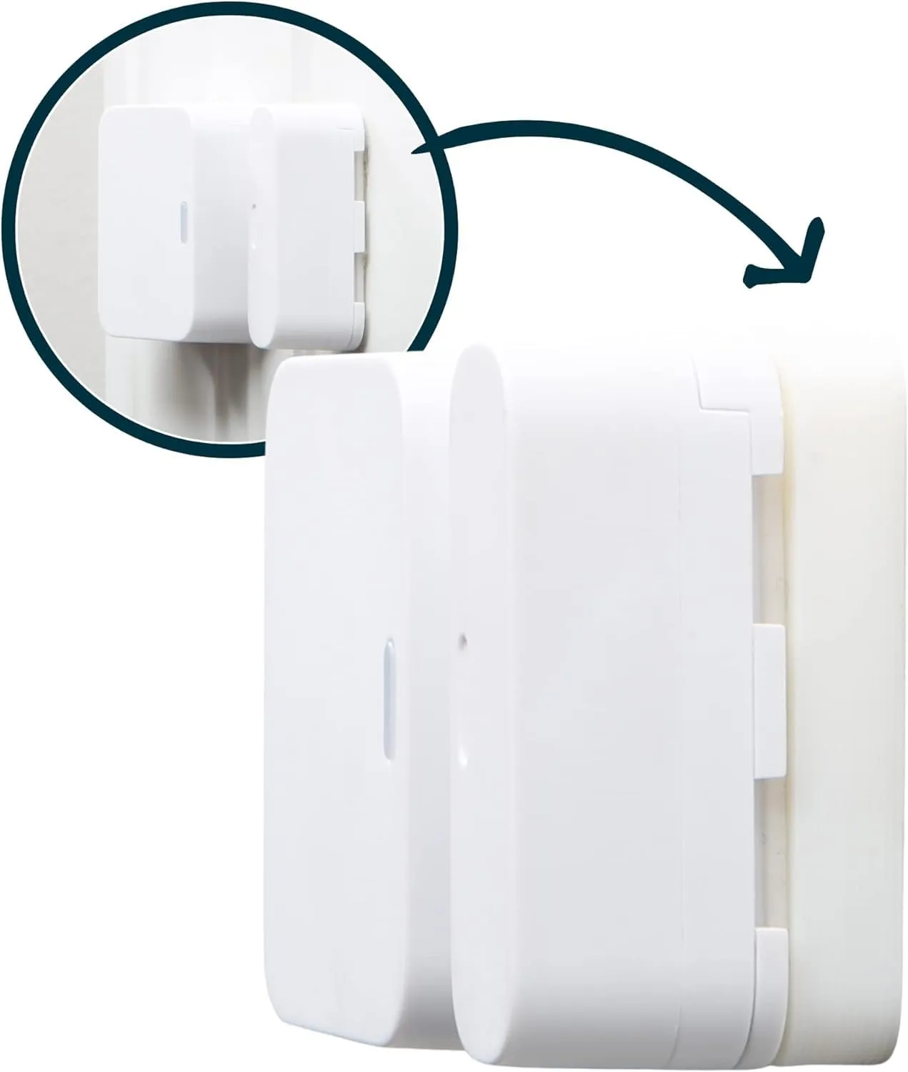 Simplisafe Entry Sensor Magnet Risers | Contact Sensor Spacers with 3M Adhesive | Easy Install for All Simplisafe Security Systems (1/2 inch - 5 Pack)