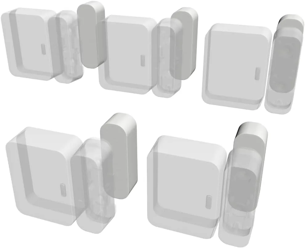 Simplisafe Entry Sensor Magnet Risers | Contact Sensor Spacers with 3M Adhesive | Easy Install for All Simplisafe Security Systems (1/2 inch - 5 Pack)