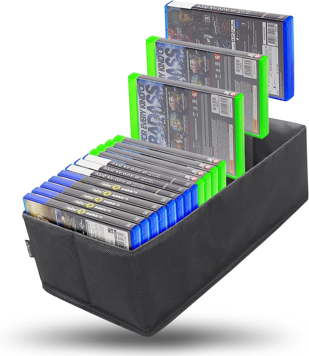 sisma Video Games Storage Case Compatible with Xbox PS5 PS4, Game Discs Holder Organizer Home Safekeeping