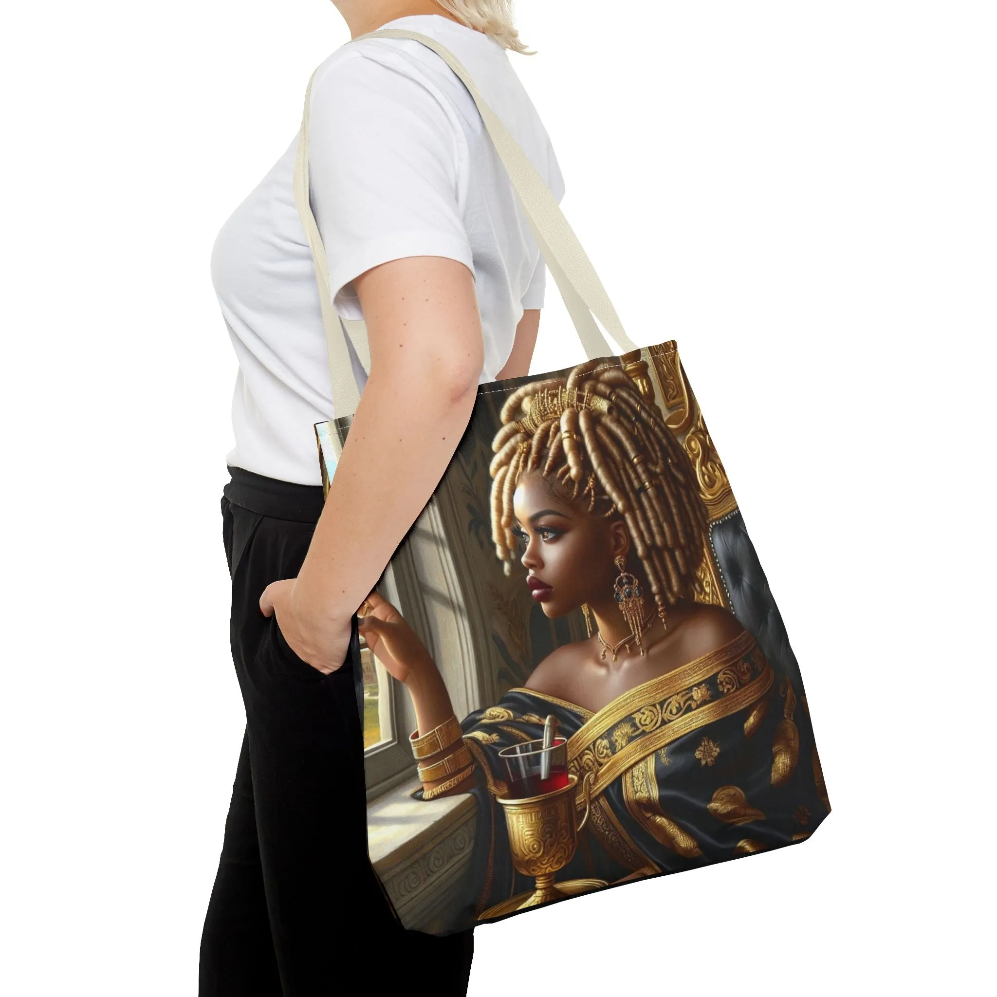 Sitting Queen Tote Bag (AOP) #T6