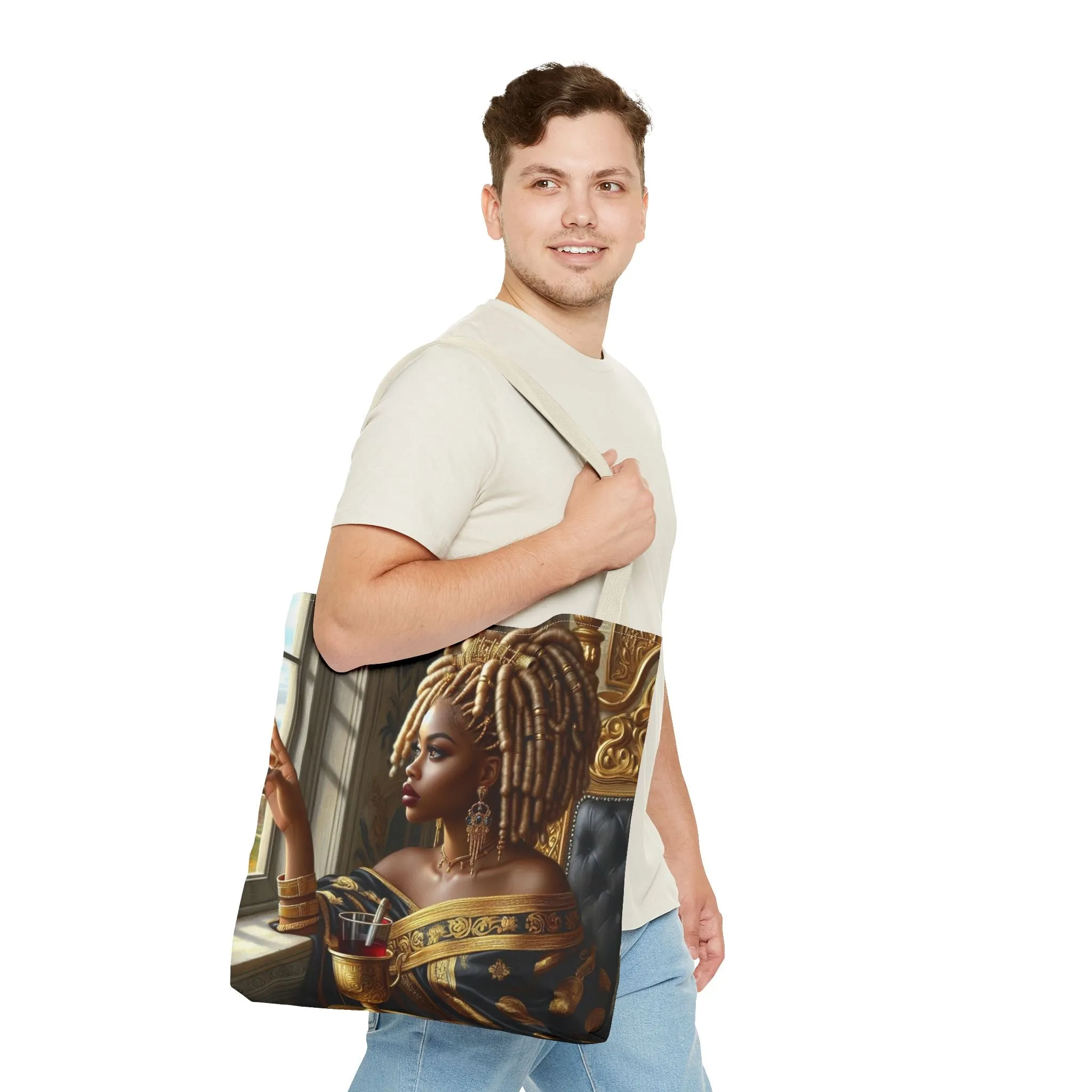 Sitting Queen Tote Bag (AOP) #T6