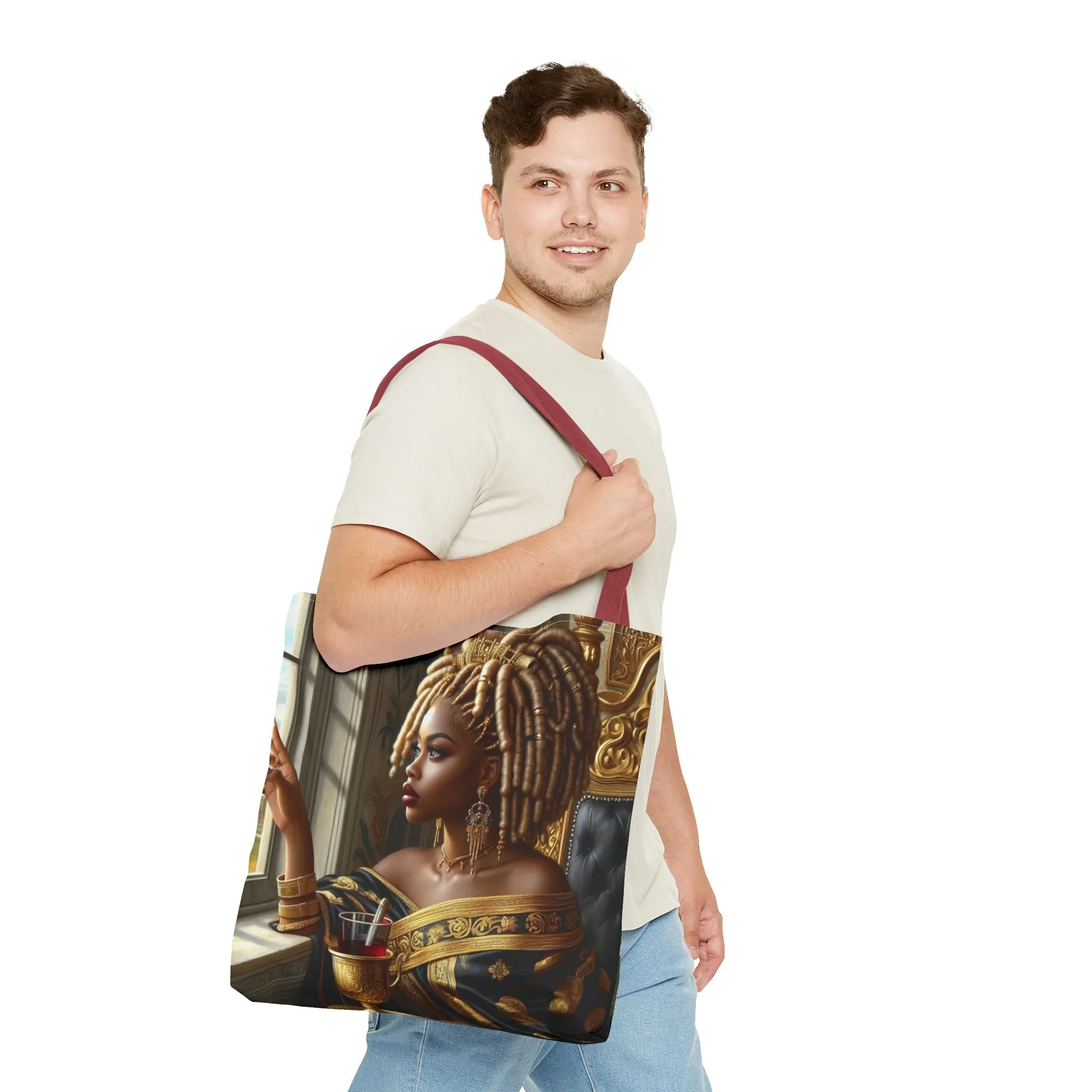 Sitting Queen Tote Bag (AOP) #T6
