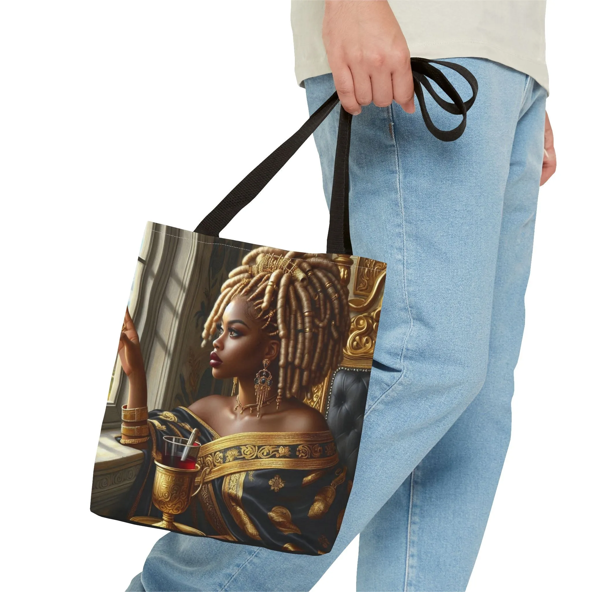 Sitting Queen Tote Bag (AOP) #T6